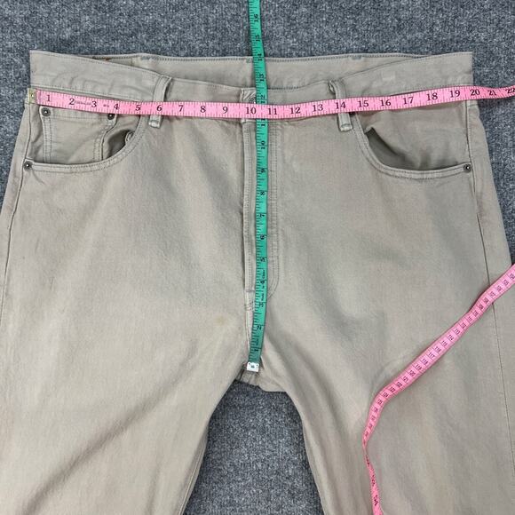 Levis 501XX Jean Mens 40 Sand Denim Mid Rise Button Fly Classic Straight 2012 - Picture 7 of 16